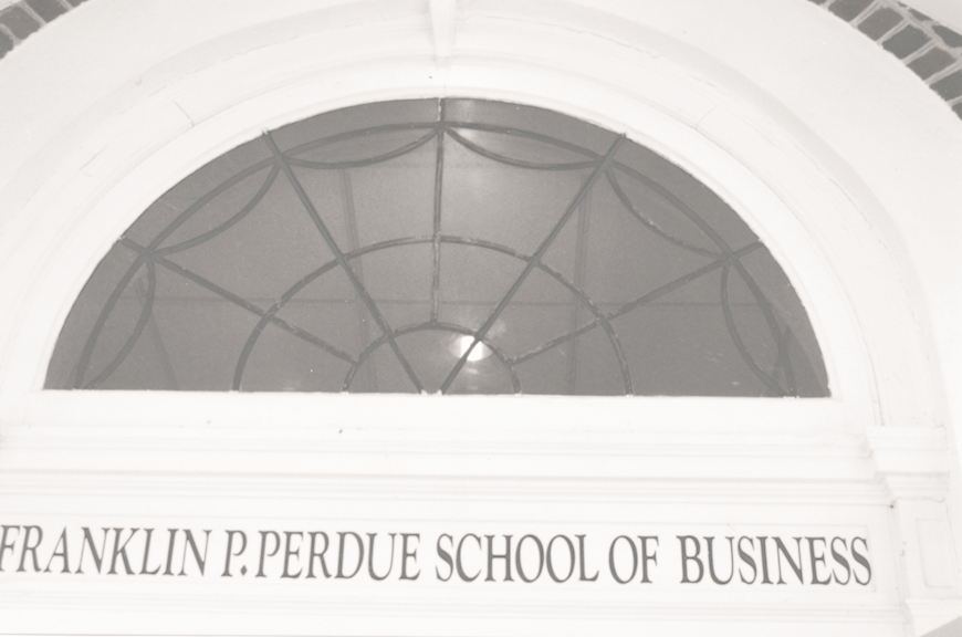 Entrance to Franklin P. Perdue School of Business